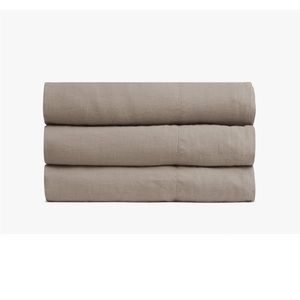 Brand New Parachute Linen Top Sheet - Fawn, Full/Queen